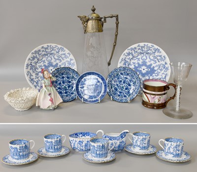 Lot 36 - An 18th Century Air Twist Glass; together with...