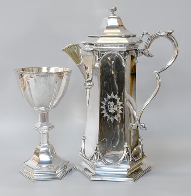 Lot 31 - A Victorian Silver Plate Communion-Cup and...