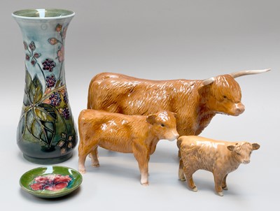 Lot 54 - A Modern Moorcroft Pottery Leaf and Berry Vase,...