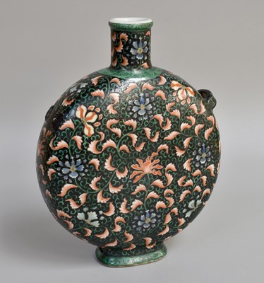 Lot 15 - A Chinese Porcelain Moon Flask, Yongzhong...