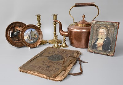 Lot 28 - Miscellaneous Including: a copper kettle, two...