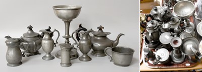 Lot 27 - A Collection of 18th/19th Century Pewter...
