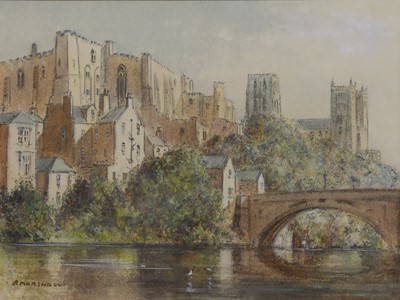 Lot 1050 - Richard Marshall (b.1944) Durham City form the...
