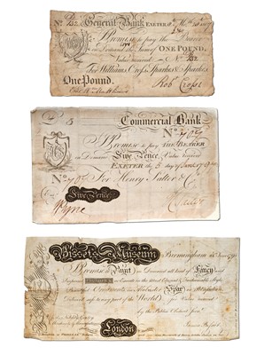 Lot 297 - Exeter, General Bank, One Pound, dated 28th...