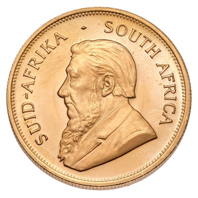 Lot 208 - South Africa, Krugerrand 1981, obv. bust of...