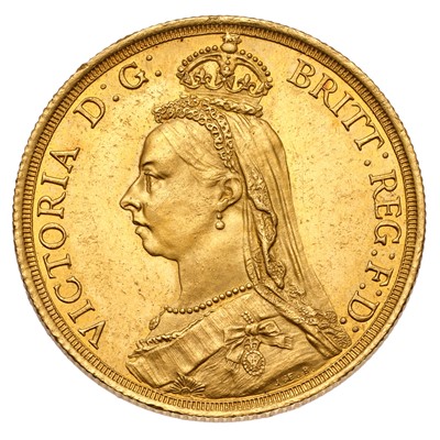 Lot 108 - Victoria, Two Pounds 1887 (Marsh T25, S.3865);...