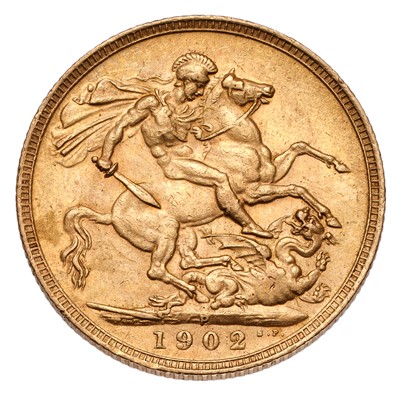 Lot 128 - Edward VII, Sovereign 1902P, Perth Mint; good...
