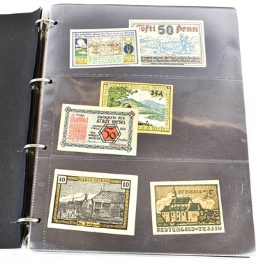 Lot 325 - A German Banknote and Notgeld Album,...