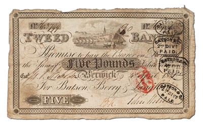 Lot 291 - Tweed Bank, Berwick Upon Tweed, Five Pounds,...