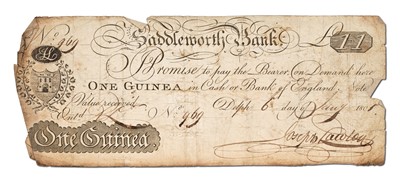 Lot 292 - Saddleworth Bank, One Guinea, dated 6th Jan...
