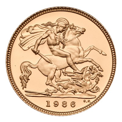 Lot 174 - Elizabeth II, Proof Half Sovereign 1986;...