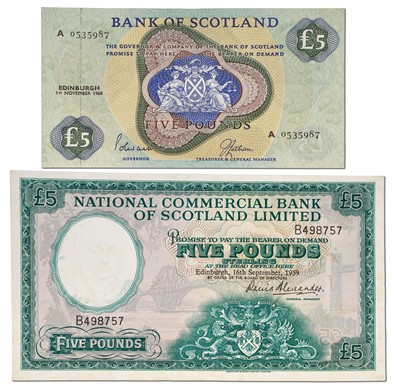 Lot 311 - Bank of Scotland, Five Pounds, dated 1st...