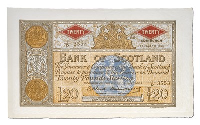 Lot 310 - Bank of Scotland, Twenty Pounds, dated 27th...