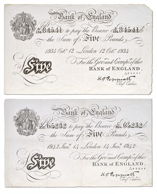 Lot 298 - Bank of England, Five Pounds, London, dated...