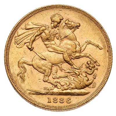 Lot 112 - Victoria, Sovereign 1886M, Melbourne Mint, St....