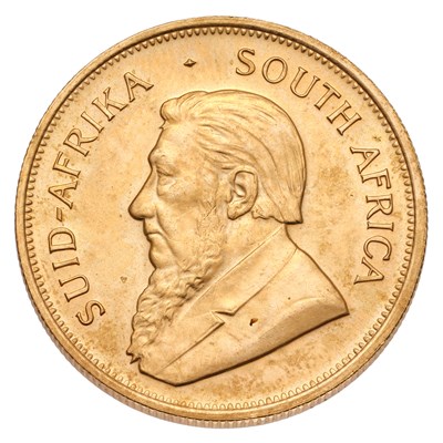 Lot 209 - South Africa, Krugerrand 1981, obv. bust of...