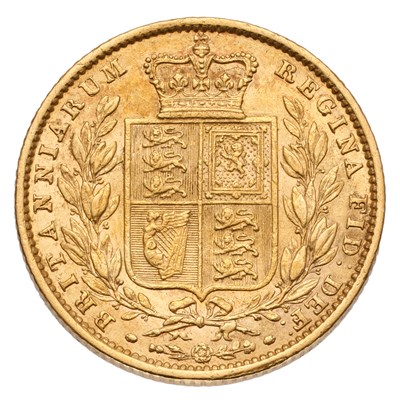Lot 109 - Victoria, Sovereign 1862, wide date (Marsh 45,...