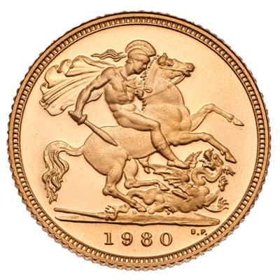 Lot 168 - Elizabeth II, Proof Half Sovereign 1980;...