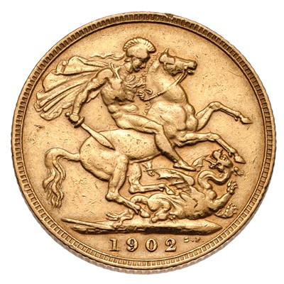 Lot 126 - Edward VII, Sovereign 1902; very fine