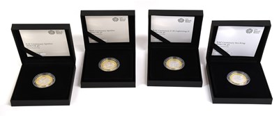 Lot 248 - 4x Royal Mint, RAF Centenary Silver Proof...