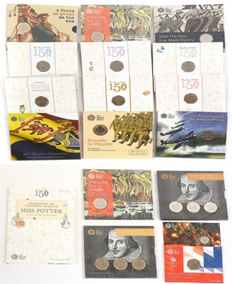 Lot 271 - 21x Royal Mint Brilliant Uncirculated Coins,...