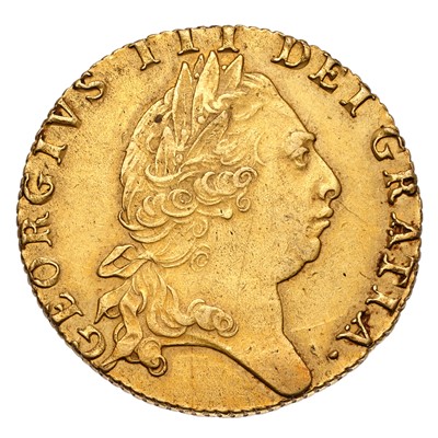 Lot 105 - George III, Guinea 1794, fifth laureate head...