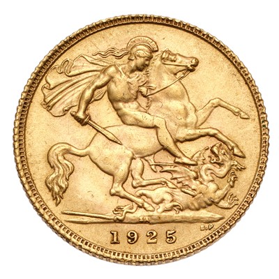 Lot 154 - George V, Half Sovereign 1925SA, Pretoria Mint;...