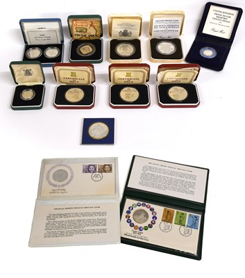 Lot 268 - 13x Silver Proof Commemorative Coins, to...