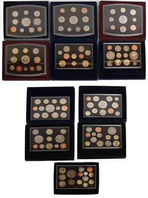 Lot 235 - 11x UK Proof Sets, comprising; 2000, 2001,...