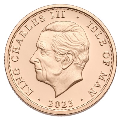 Lot 200 - Isle of Man, Proof Sovereign 2023, struck to...