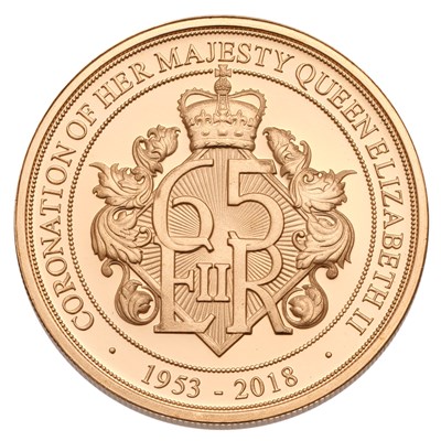 Lot 198 - Isle of Man, Gold Proof Pound 2018, struck to...