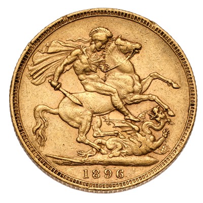 Lot 116 - Victoria, Sovereign 1896; near very fine