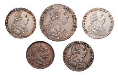 Lot 33 - A Small Assortment of George III Coins, 5 in...