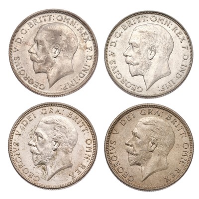Lot 52 - 4x High-Grade George V Florins, comprising...
