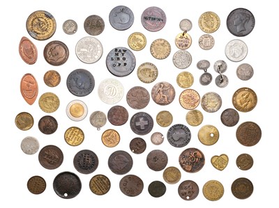 Lot 287 - Assorted Countermarked and Engraved Coins,...