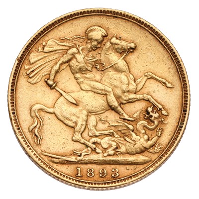 Lot 115 - Victoria, Sovereign 1893; near very fine