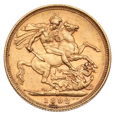 Lot 114 - Victoria, Sovereign 1892M, Melbourne Mint;...