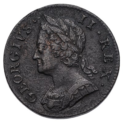 Lot 27 - George II, Halfpenny 1749 (S.3719) very fine,...