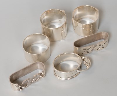 Lot 122 - Six Various Silver George VI or Irish Silver...