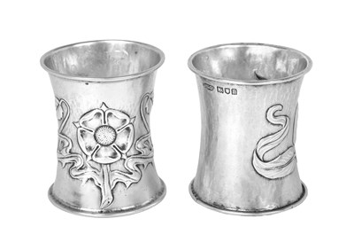 Lot 113 - A Pair of George V Silver Napkin-Rings, by...