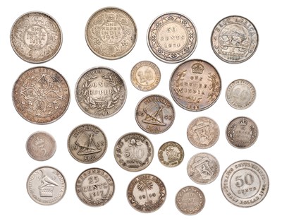 Lot 67 - Mixed British Colonial Silver Coinage, 22...