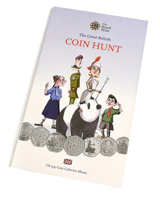 Lot 253 - Great British Coin Hunt, 50p Collector Album,...