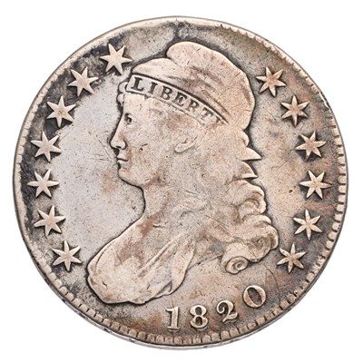 Lot 90 - USA, Half Dollar 1820, 'capped bust,' curl...