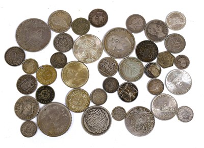 Lot 102 - Miscellaneous World Silver Coins, consisting...