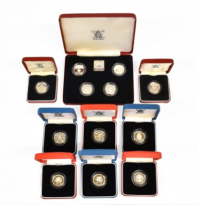 Lot 269 - 12x Royal Mint Silver Proof One Pound Coins,...
