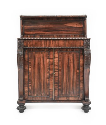 Lot 1191 - A George IV Rosewood and Crossbanded...