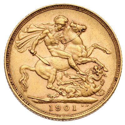 Lot 120 - Victoria, Sovereign 1901; very fine