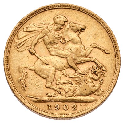 Lot 125 - Edward VII, Sovereign 1902; very fine