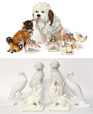 Lot 135 - A Meissen Style Porcelain Model of a Bolognese...