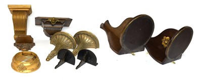 Lot 168 - A Pair of Decorative Composite Gilt Wall...